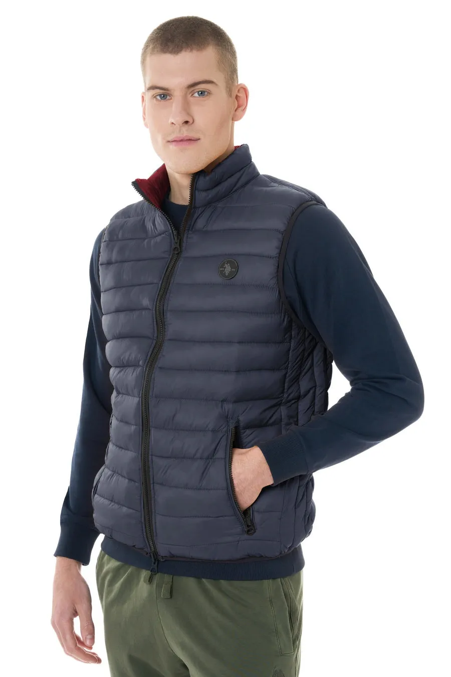 US POLO MENS REVERSIBLE GILET