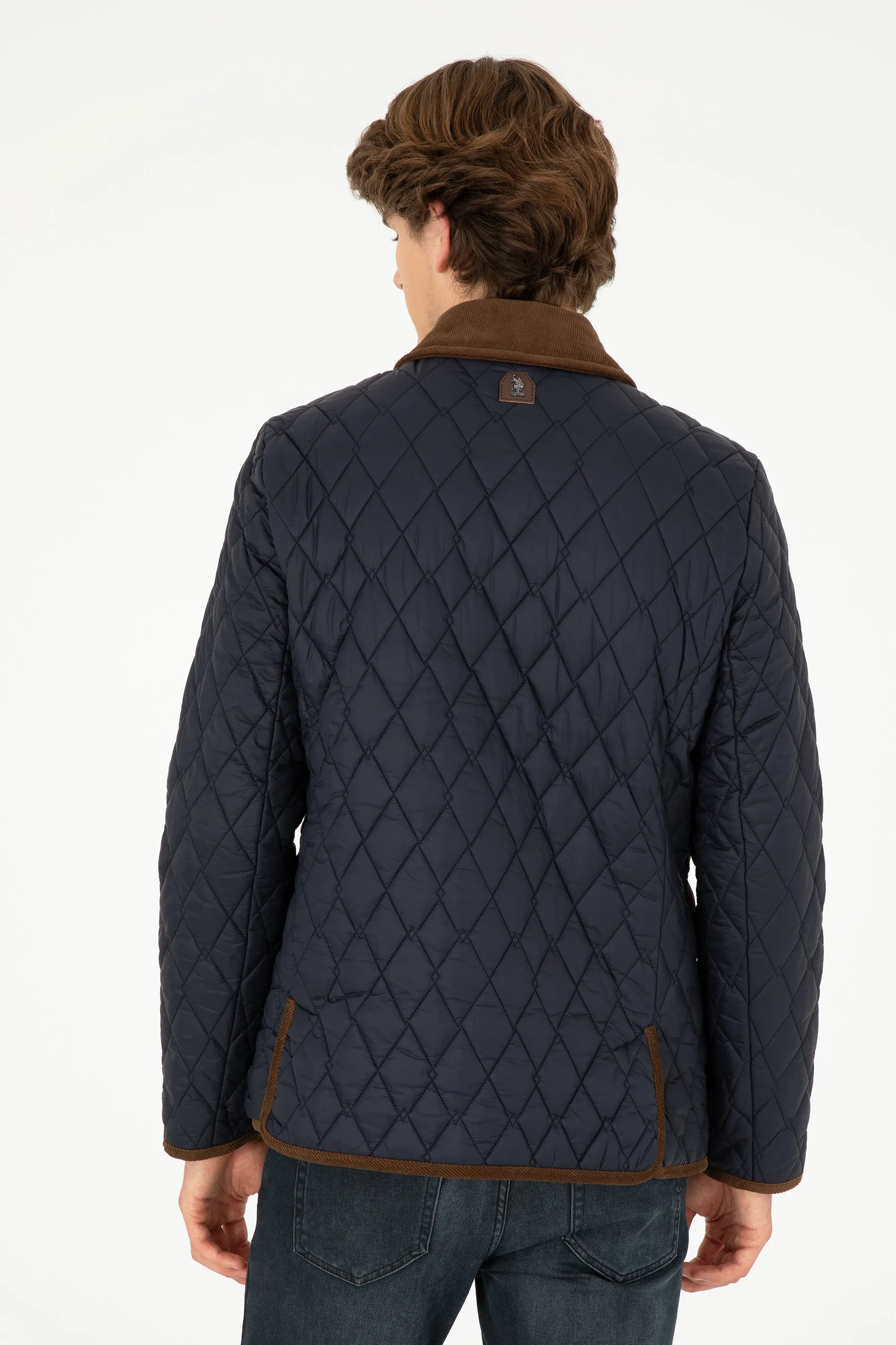 USPA Men Jacket Vest Quilted F/S Navy VR033 USPJK149 US POLO ASSN.