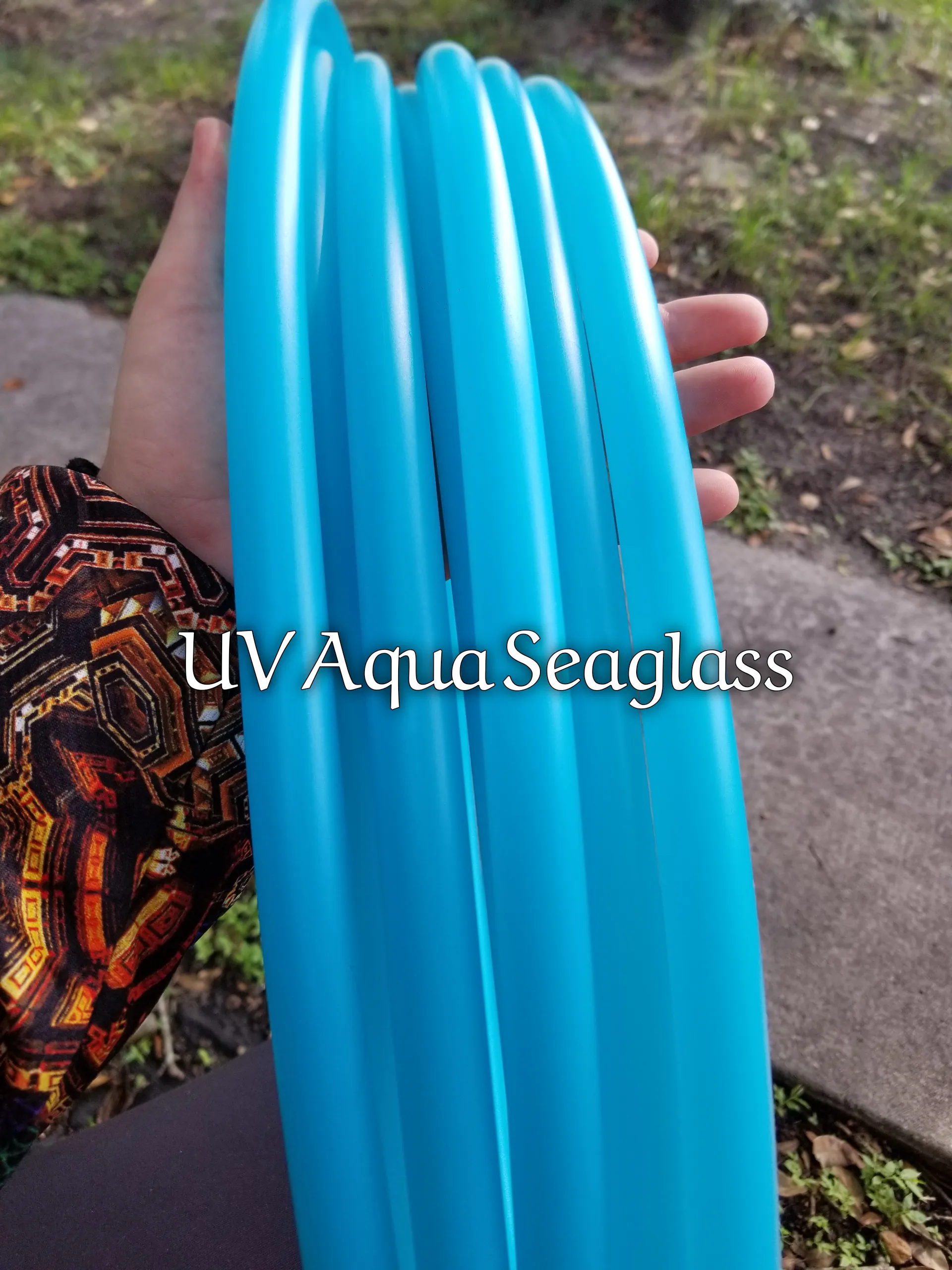 UV Aqua Seaglass Polypro Bare Hoop 5/8