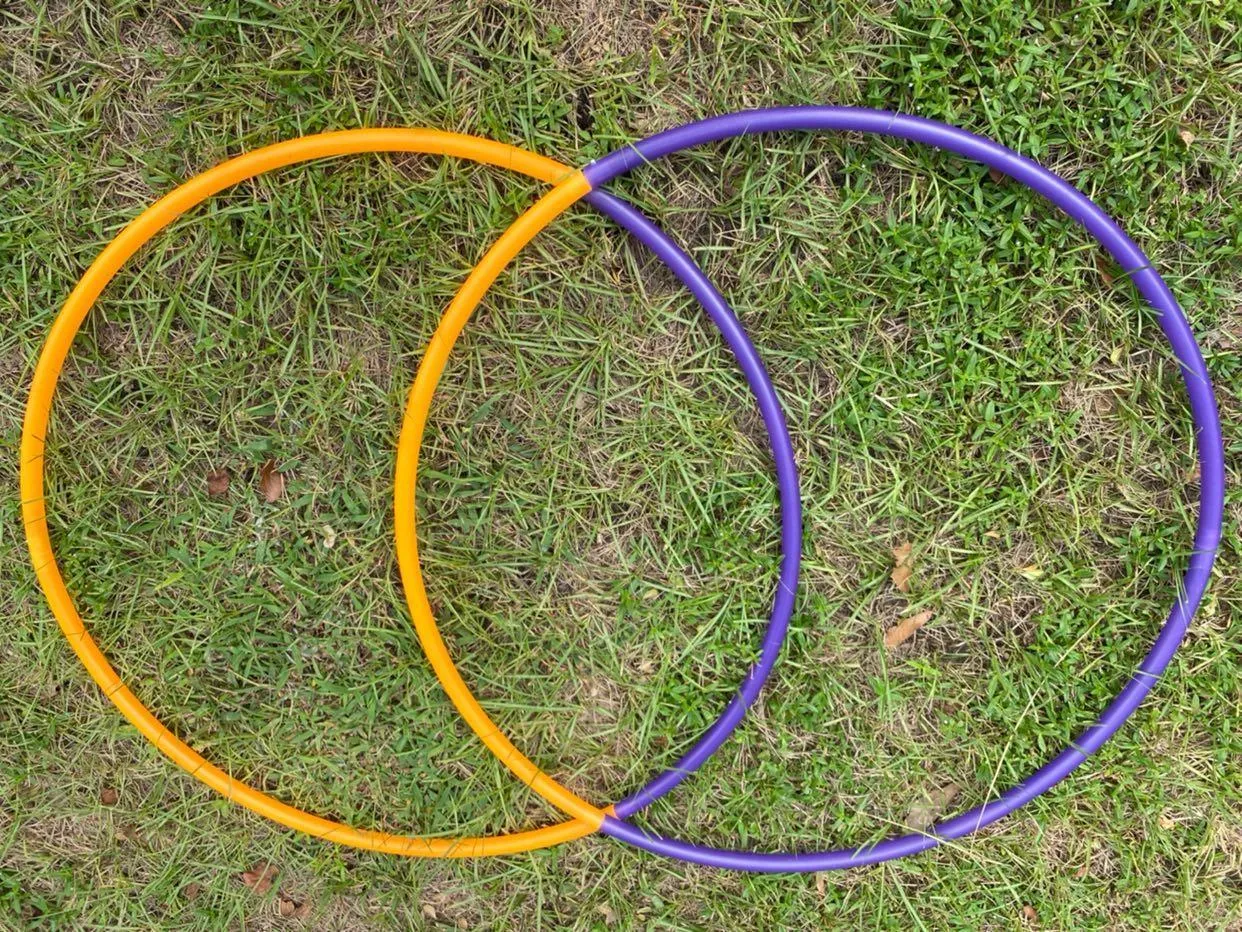 Uv orange & uv purple 4 Piece Bare Sectional Hoop