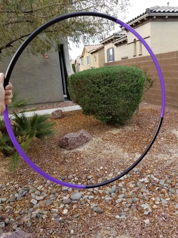 UV Purple & Black Sectional Hoop