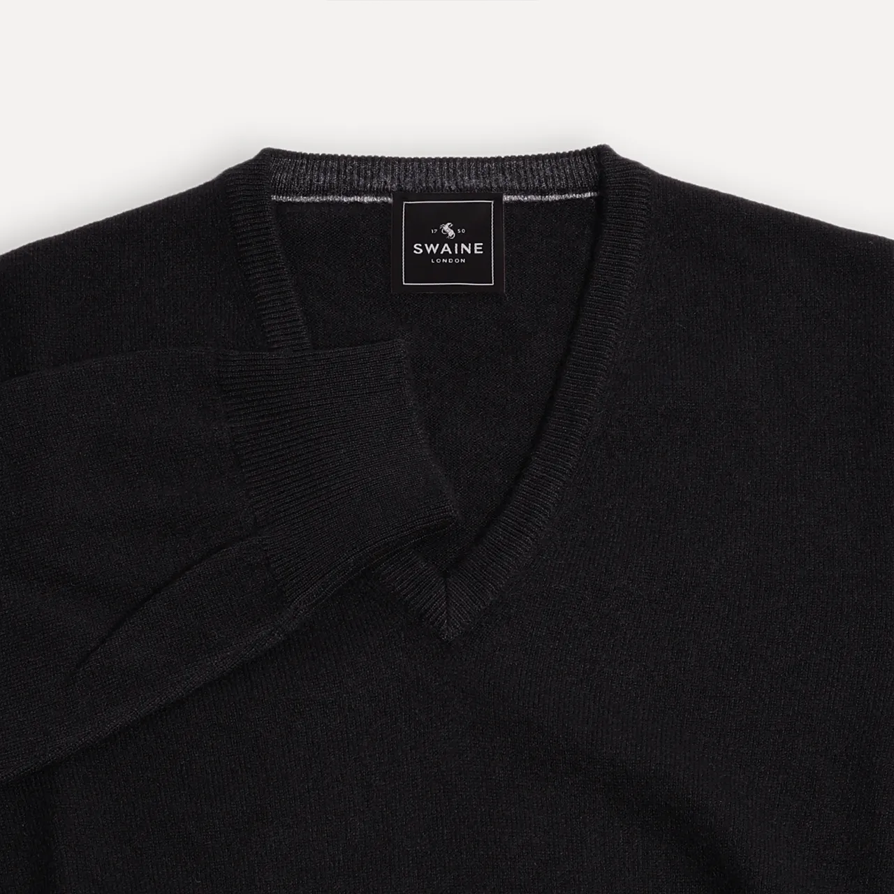 V Neck Jumper - Black