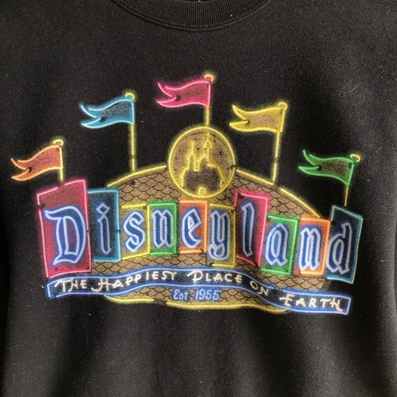 Vintage Black Disneyland Sweatshirt