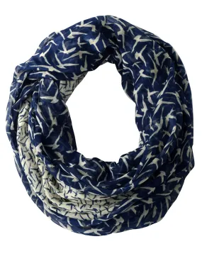 Vintage Fashion Funky Bird Print Infinity Loop Scarves