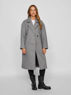 VISOLO Coat - Medium Grey Melange