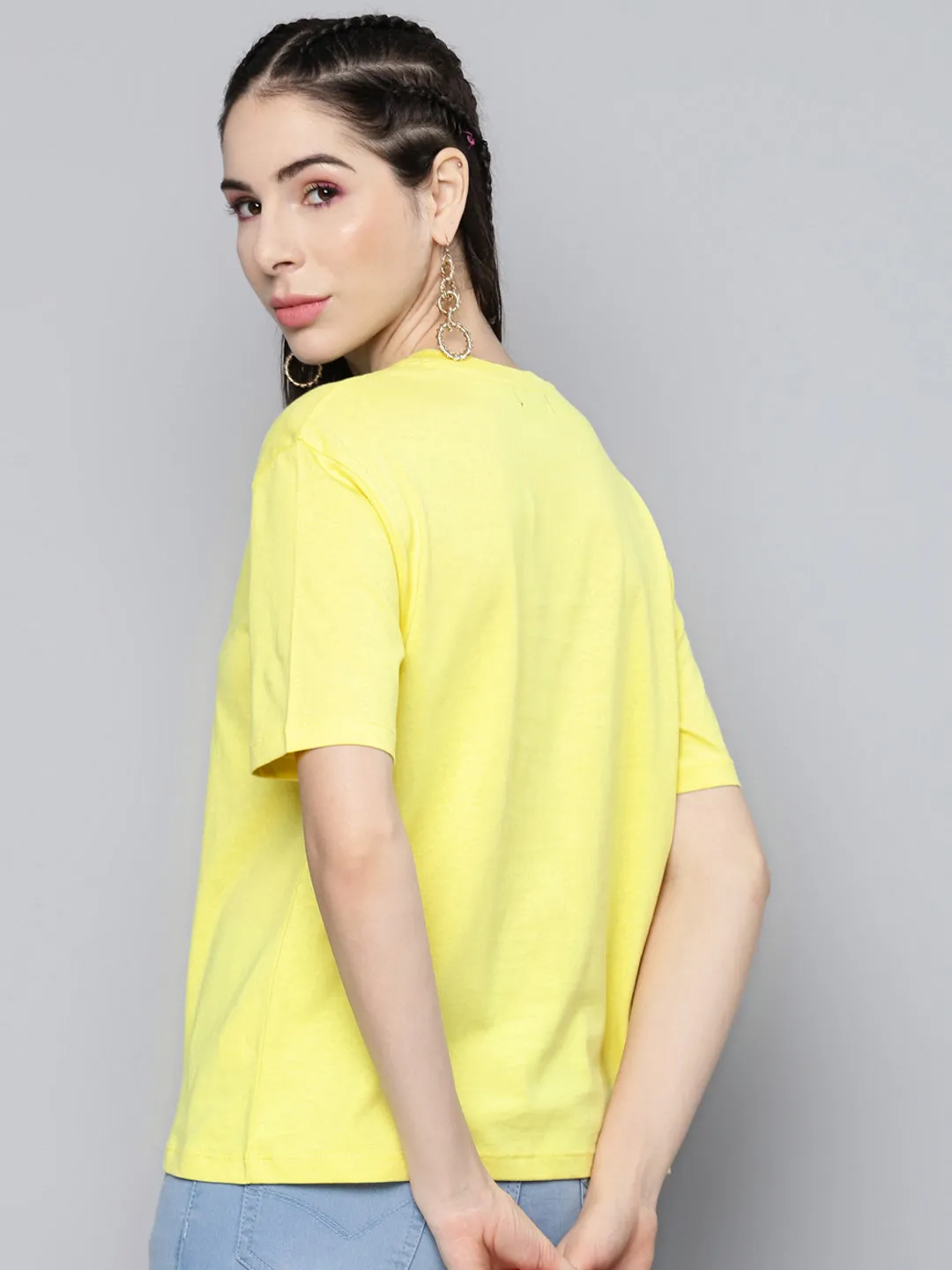 Women Yellow Enjoy-The-Little-Things T-Shirt