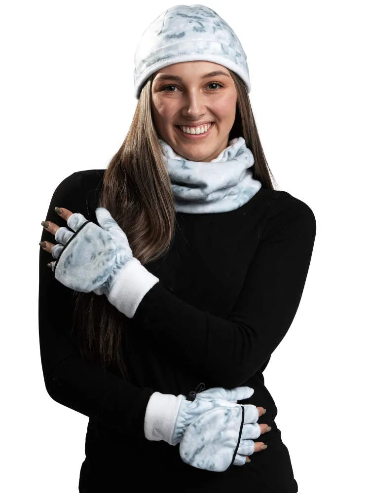 Womens Reversible Polar Fleece Winter Hat | Aqua Design