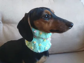 Wool scarf snood for dog, scarf snood for small dogs, snood for dachshund, scarf for dachshun