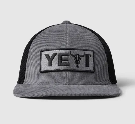 Yeti Steer Flat Brim Hat Grey