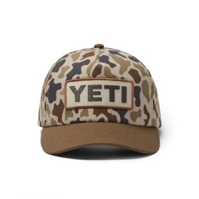 YETI® Wetlands Camo Logo Badge Mid Pro Flat Brim Hat