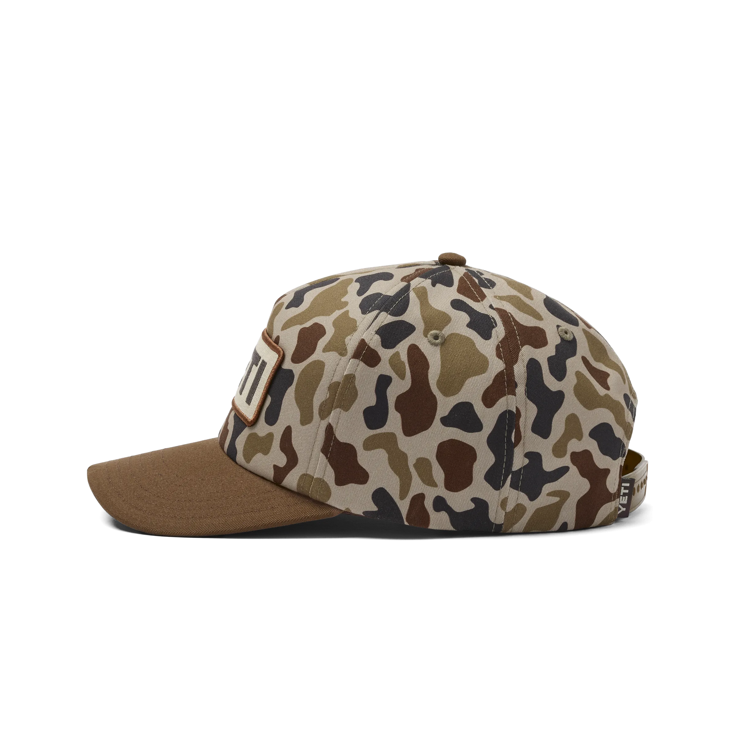 YETI® Wetlands Camo Logo Badge Mid Pro Flat Brim Hat