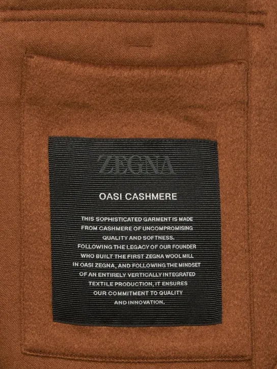 Zegna   Pure cashmere overshirt 