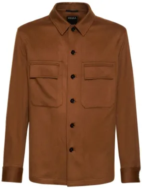 Zegna   Pure cashmere overshirt 