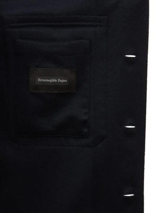 Zegna   Pure cashmere overshirt 