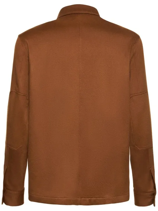 Zegna   Pure cashmere overshirt 