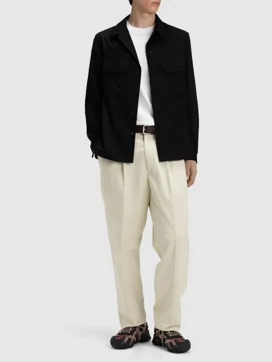 Zegna   Pure cashmere overshirt 