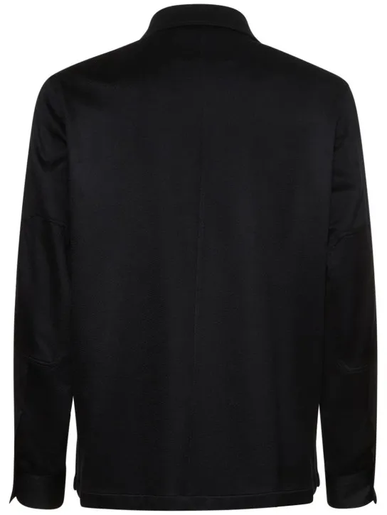 Zegna   Pure cashmere overshirt 